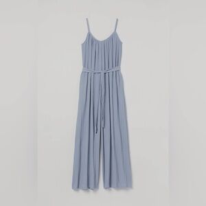 H&M Light Blue Spaghetti Strap Jumpsuit (XL)